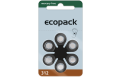 60 x Hörgerätebatterie eco Pack-Größe 312